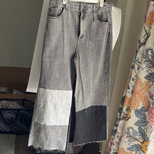 Tractr Stylish Gray and Black Women's Jeans